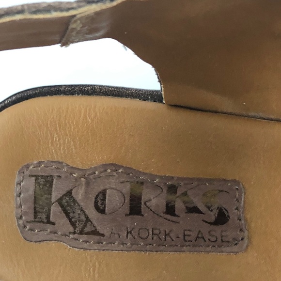 Korks by Kork Ease Anna Mocha Leather Platform Sandals Womens - Picture 13 of 13